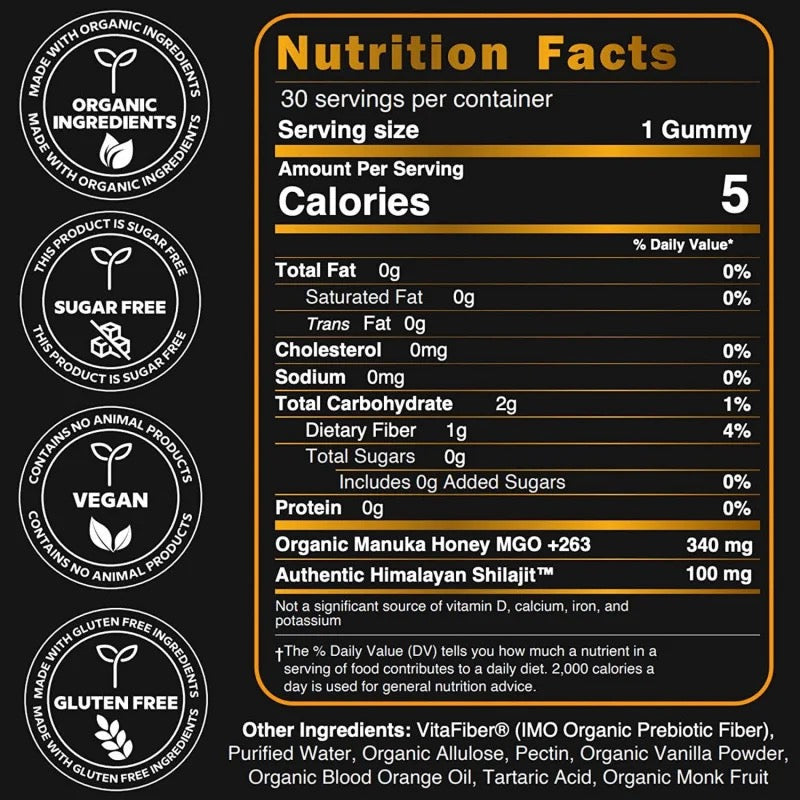 Shilajit Gummies – High Strength Natural Energy Boost