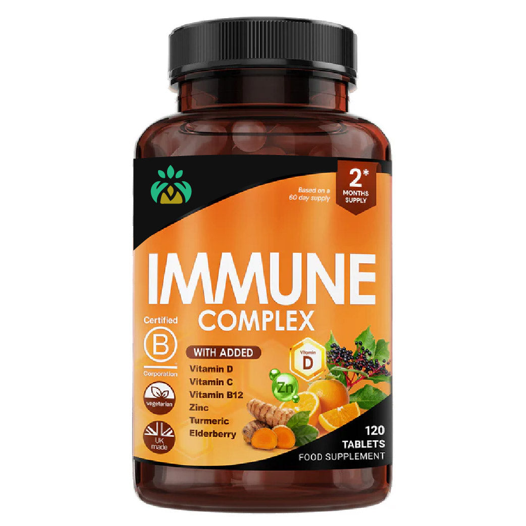 Immune Complex with Vitamins, Zinc, Turmeric, Elderberry Tablets