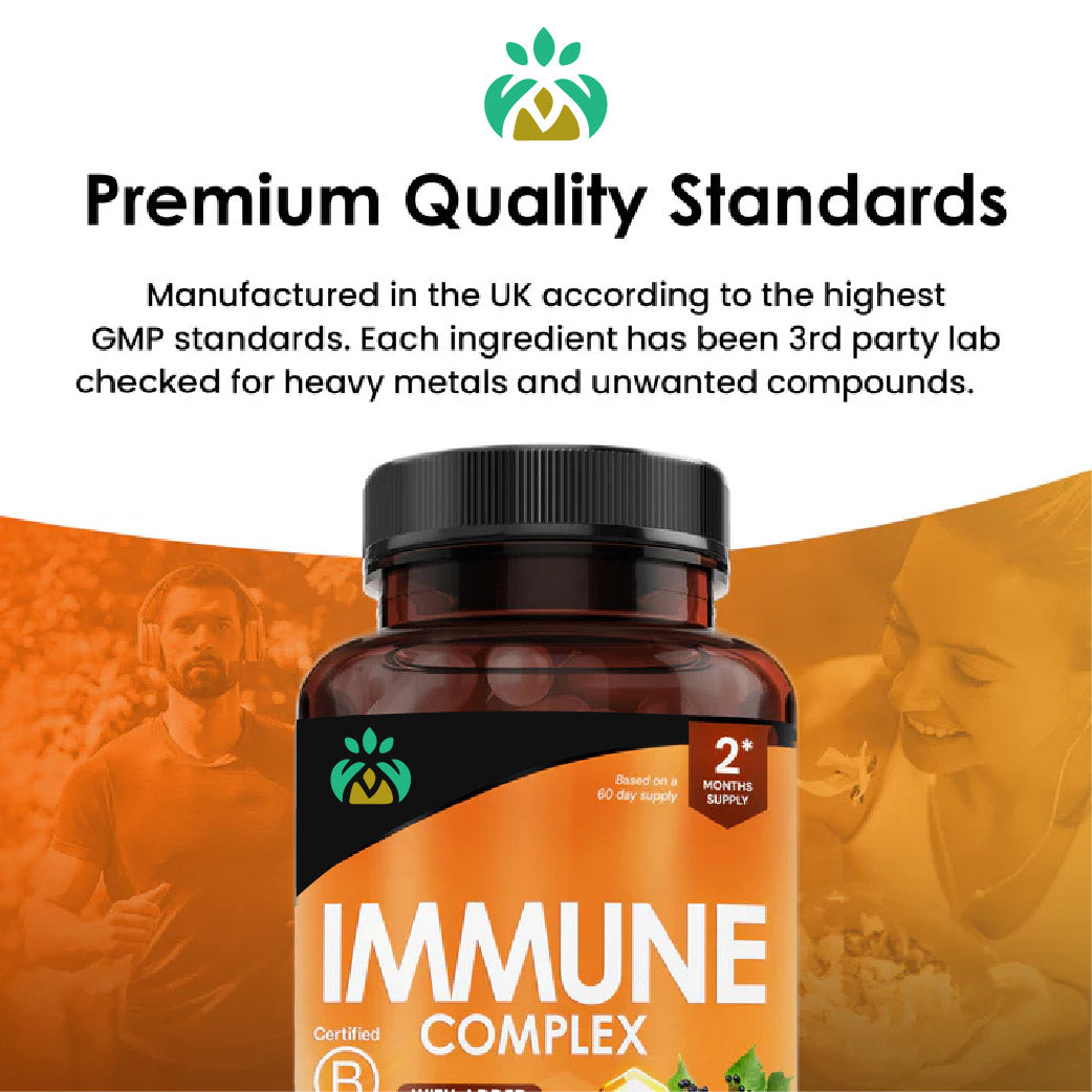 Immune Complex with Vitamins, Zinc, Turmeric, Elderberry Tablets