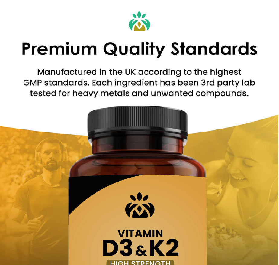 Vitamin D3 and K2 Tablets