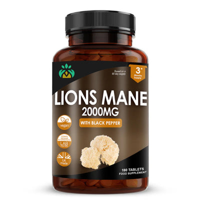 Lion’s Mane Tablets UK – Natural Nootropic for Brain, Focus & Memory Support