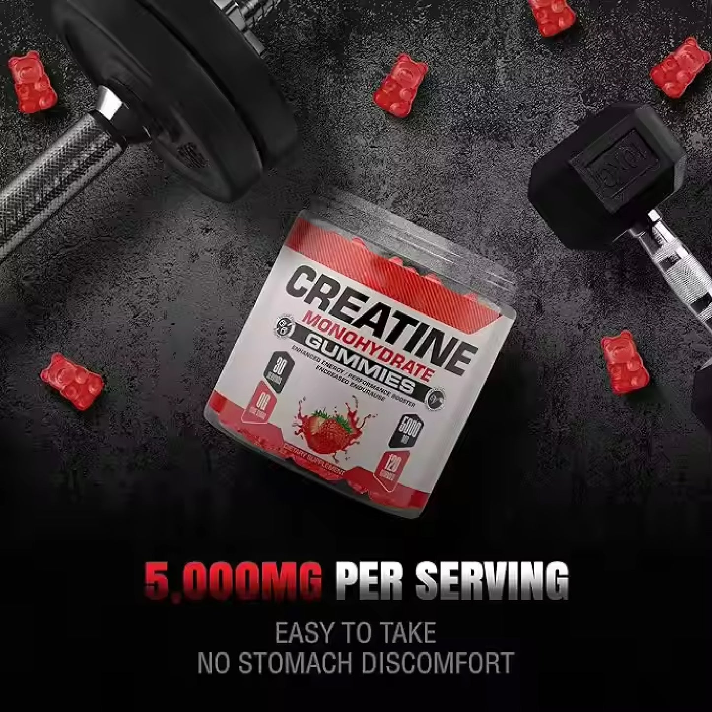 Creatine Monohydrate Supplements Gummy for Women and Men