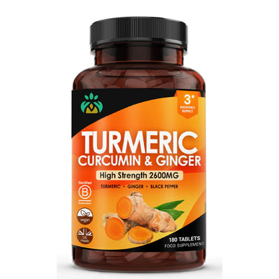 Turmeric Tablets UK – Curcumin with Black Pepper for Joint Inflammation & Immune Support