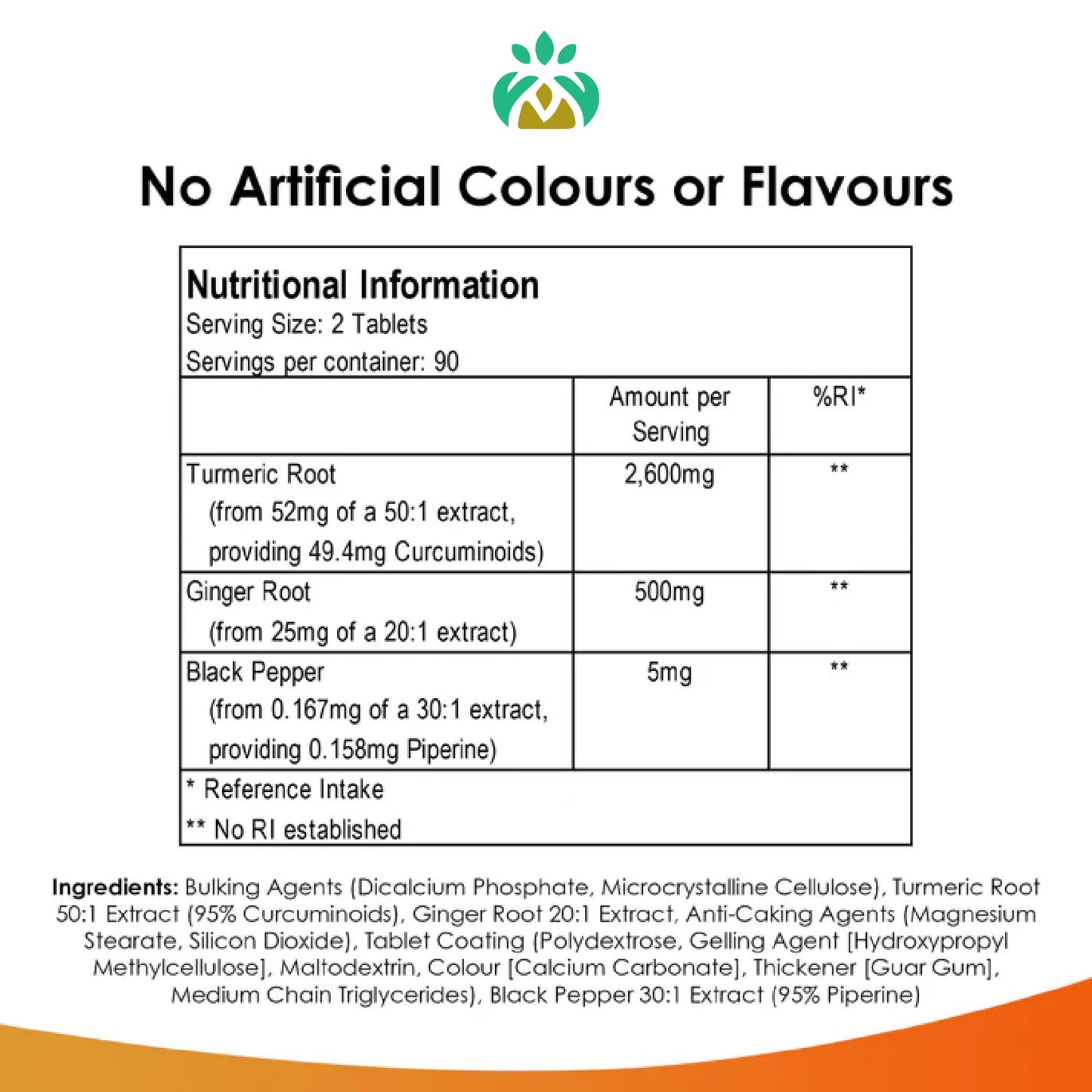 Turmeric Tablets – High Strength with Black Pepper for Joint, Inflammation & Immunity Support